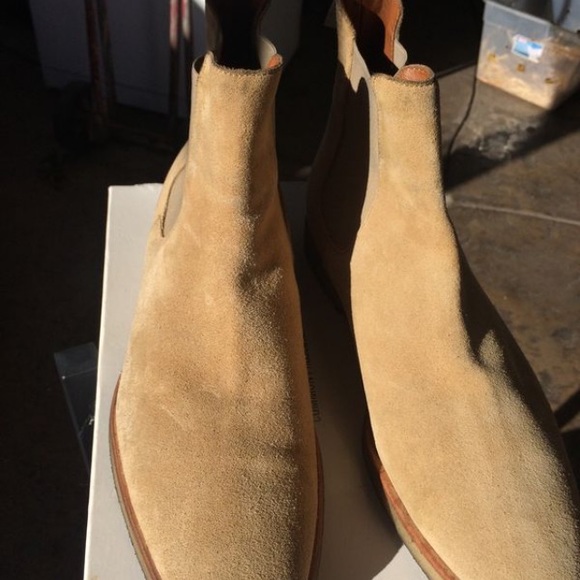 Common projects Chelsea boot tan suede
